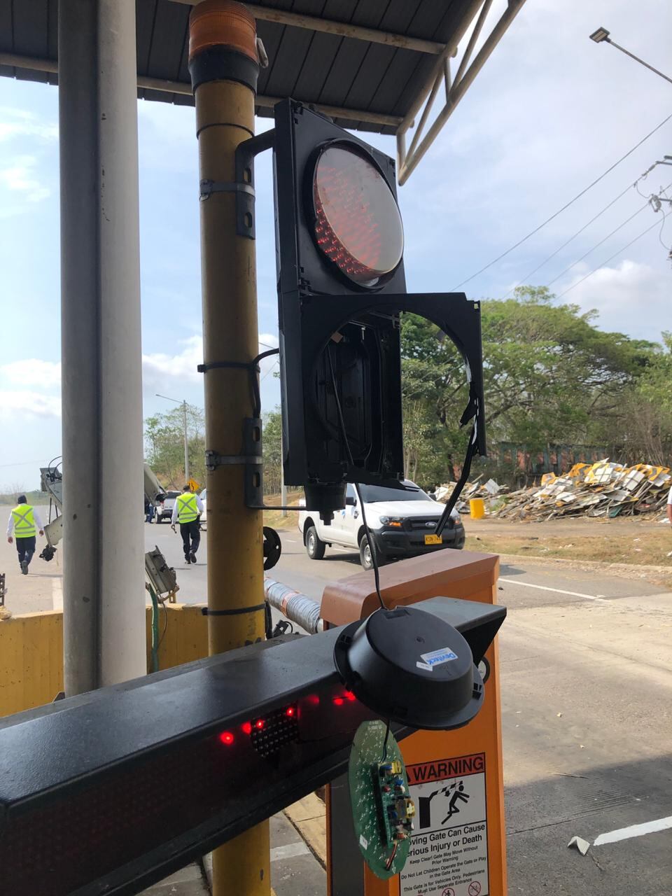 Daños en peajes de Ceballos en Cartagena