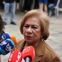 Votación en la mesa uno de la plaza de Bolívar de la Canciller Rosa Villavicencio