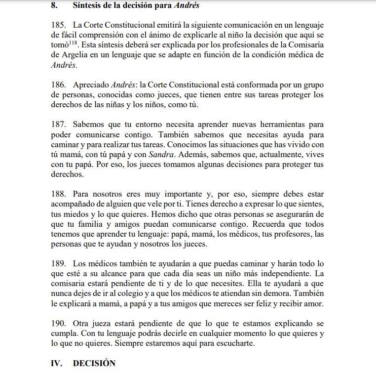Corte Constitucional, en emotivo fallo, pide proteger los derechos de menor víctima de maltrato.