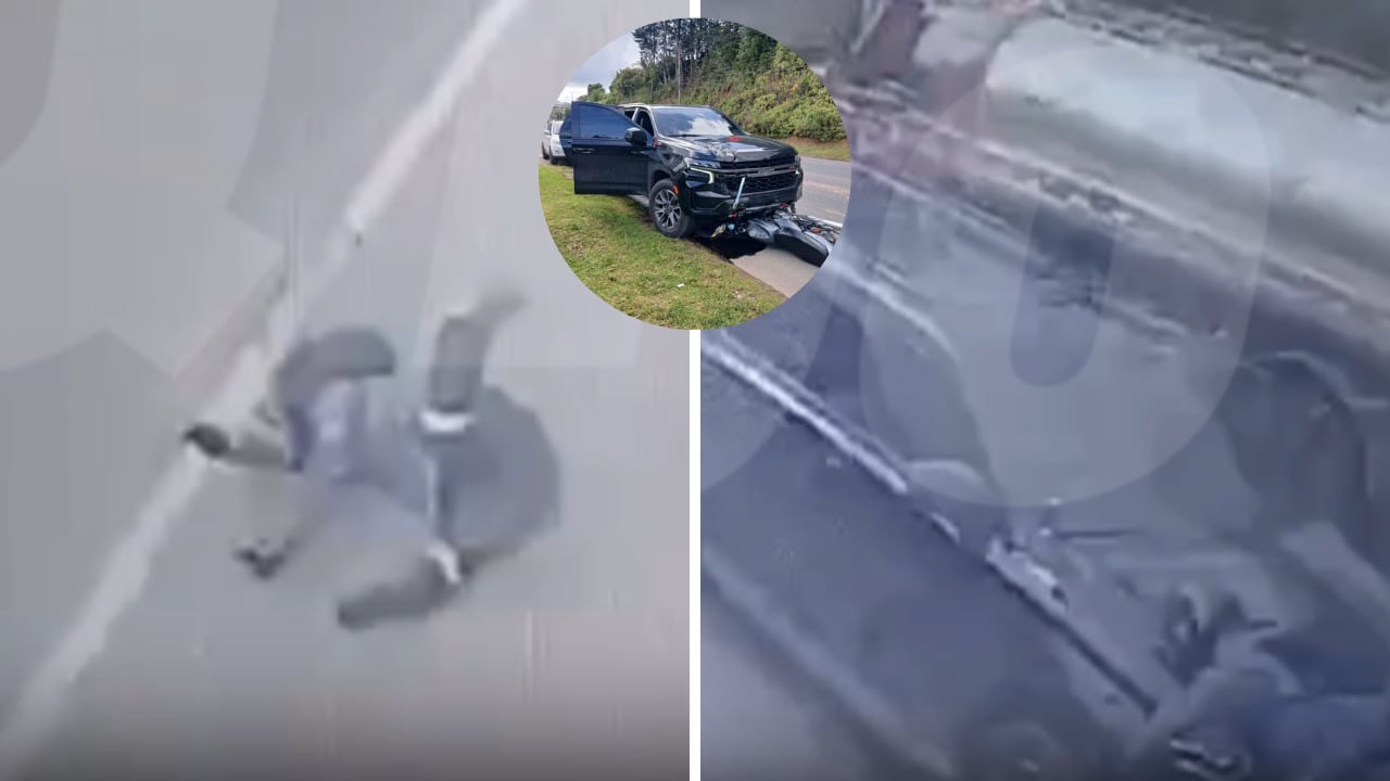 Video accidente Alfredo Morelos en vía de Medellín