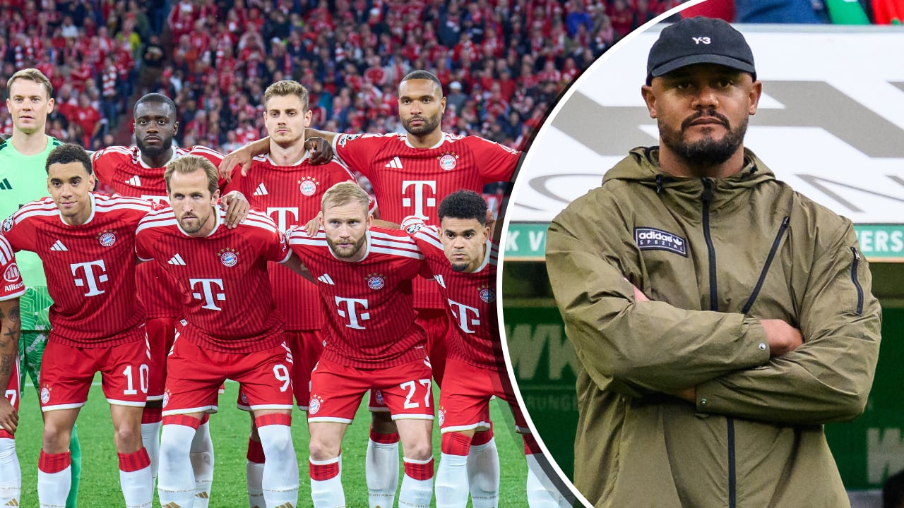 Vincent Kompany (der.) tuvo que hacer un cambio por lesión en Bayern Múnich (izq.).