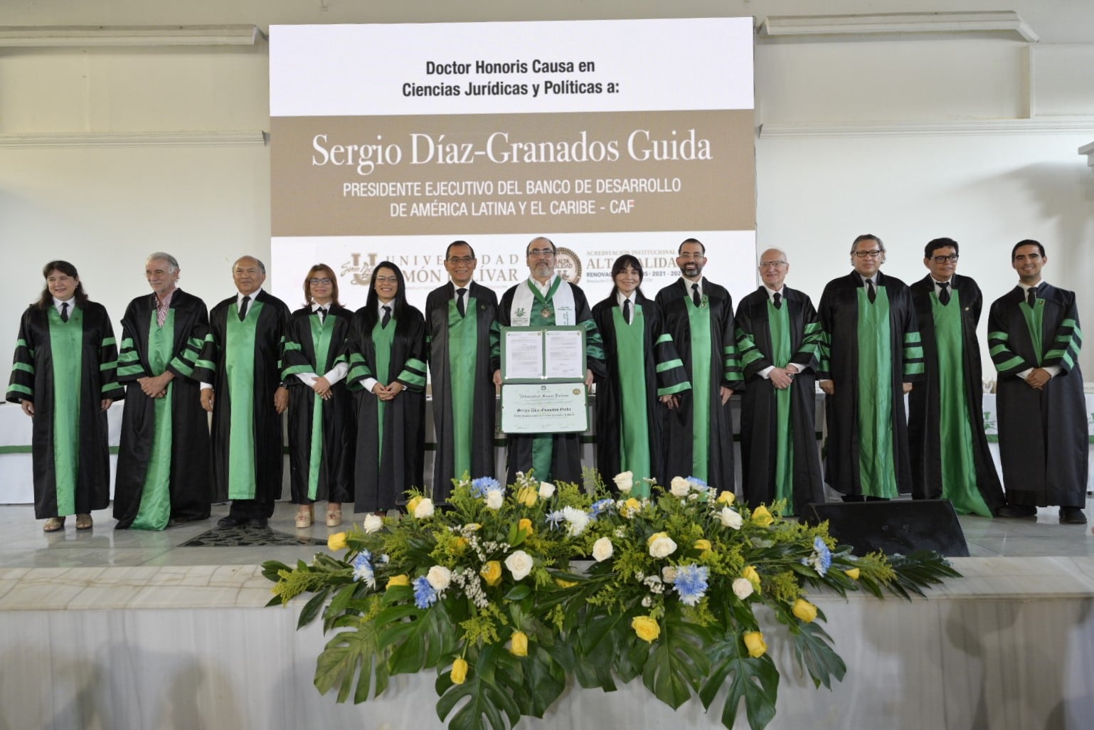 Presidente ejecutivo del Banco de Desarrollo de América Latina y el Caribe (CAF), Sergio Díaz-Granados.