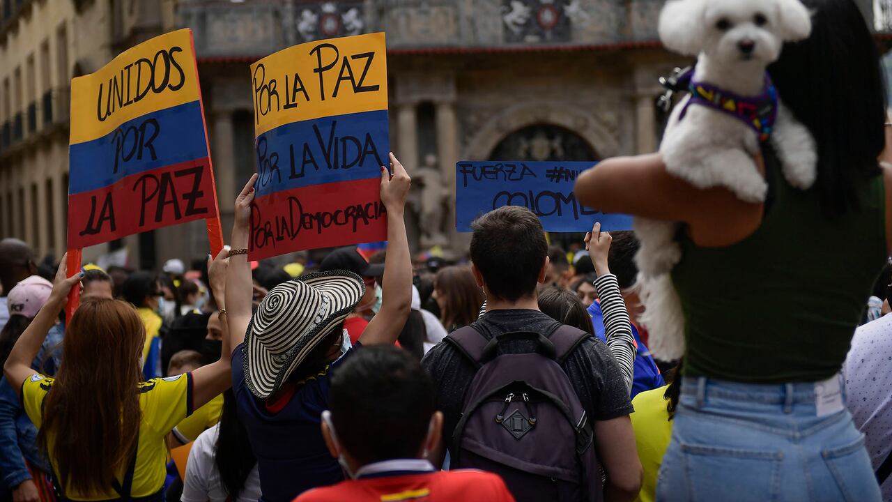 Apoyo en España al paro nacional