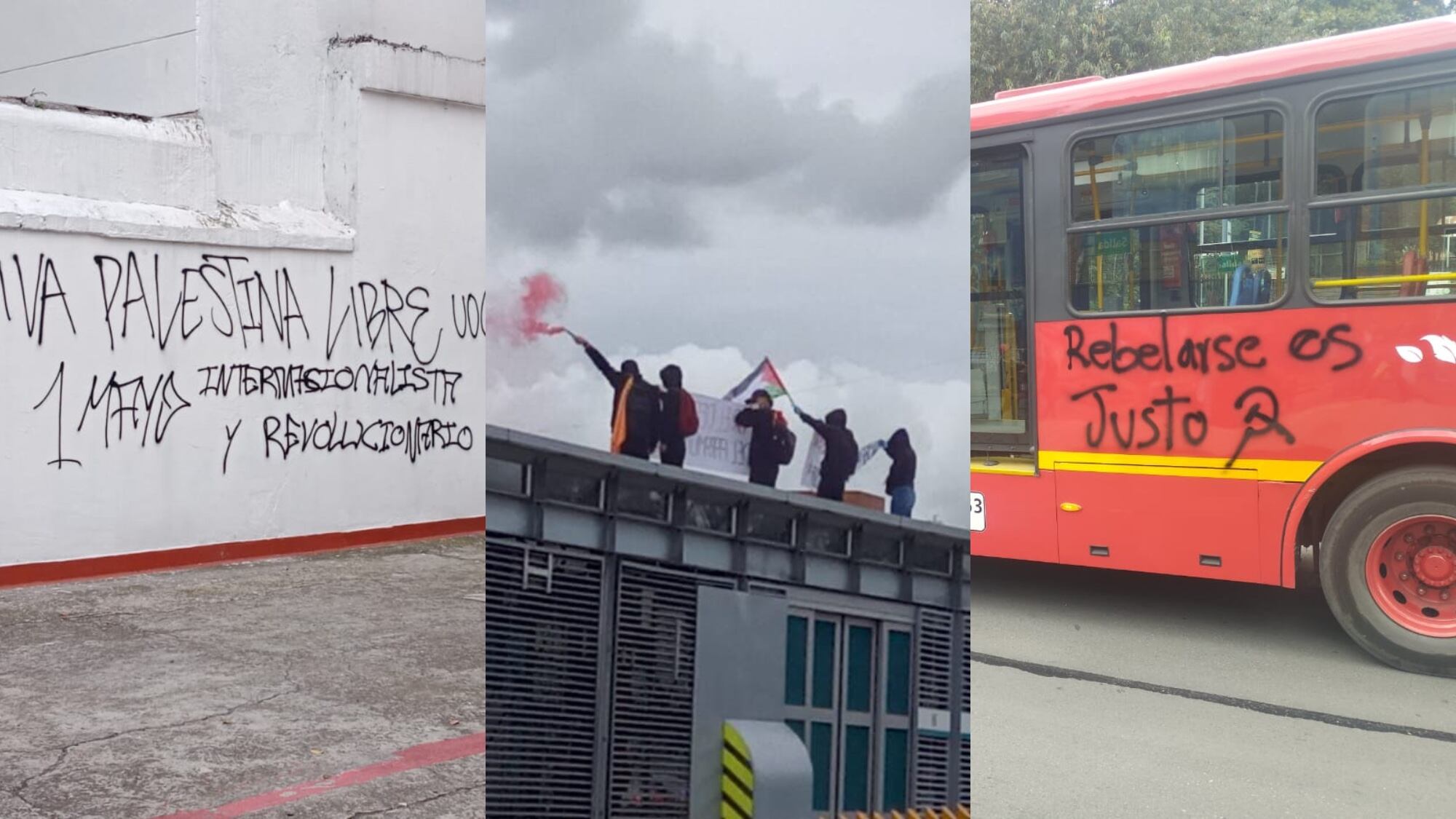 Vandalizan Bogotá.