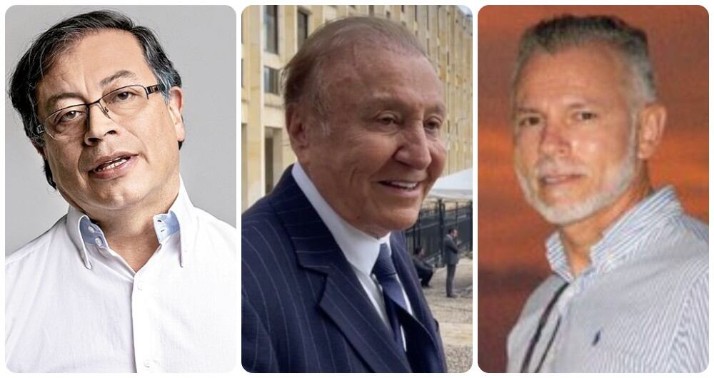 Gustavo Petro, Rodolfo Hernández y  Emiro Arias.