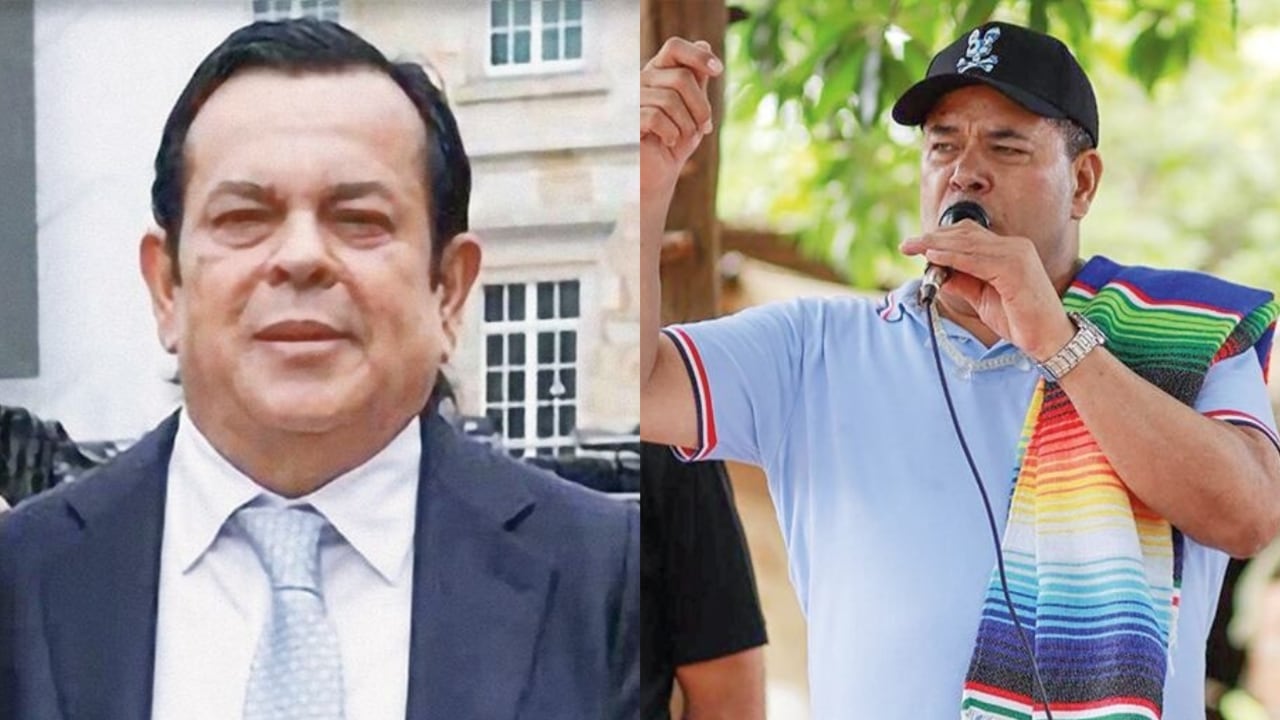 El polémico empresario Euclides Torres y el exnarco colombiano Santander Lopesierra.