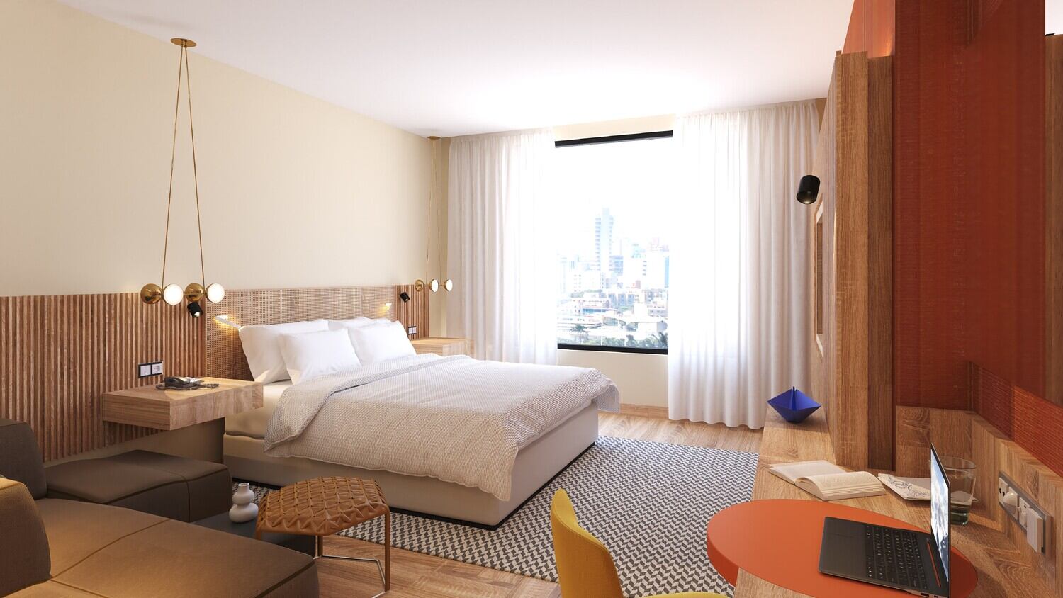 En total, el Marriott Barranquilla cuenta con 191 habitaciones.