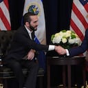 Donald Trump y Nayib Bukele ya se habían reunido una vez en septiembre del 2019 durante la primera administración del mandatario estadounidense.