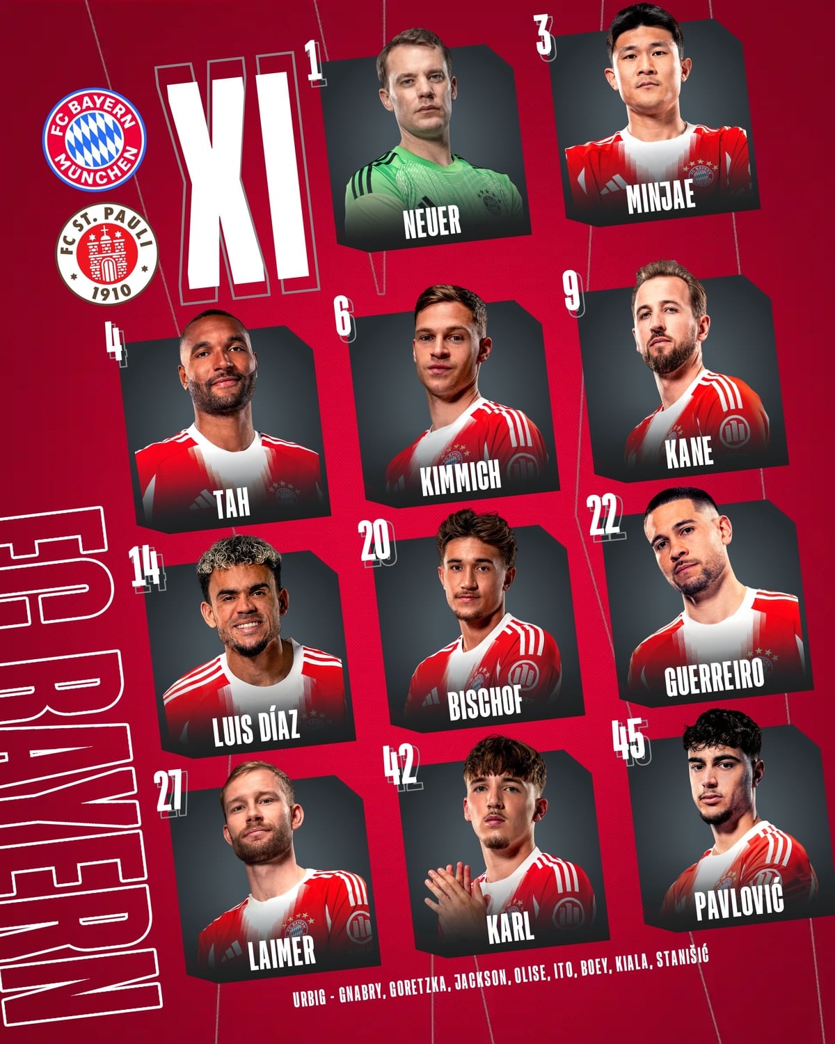 Titular del Bayern Múnich.
