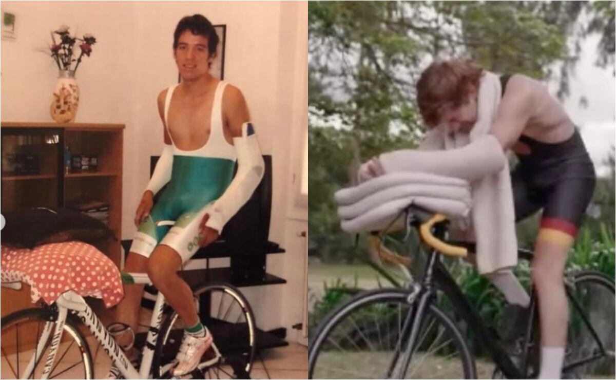 Rigo sufrió un duro accidente en la Vuelta Alemania en 2007, y en la novela mostraron imágenes apegadas a la realidad.