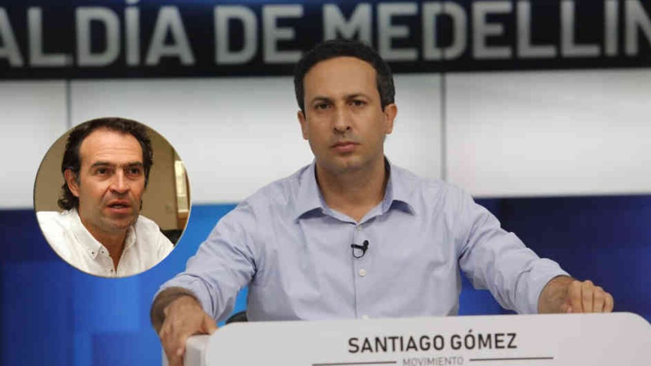 Santiago Gómez ha hecho su carrera política al lado de Federico Gutiérrez y quiso sacar provecho de eso cuando quiso aspirar a la Alcaldía de Medellin.