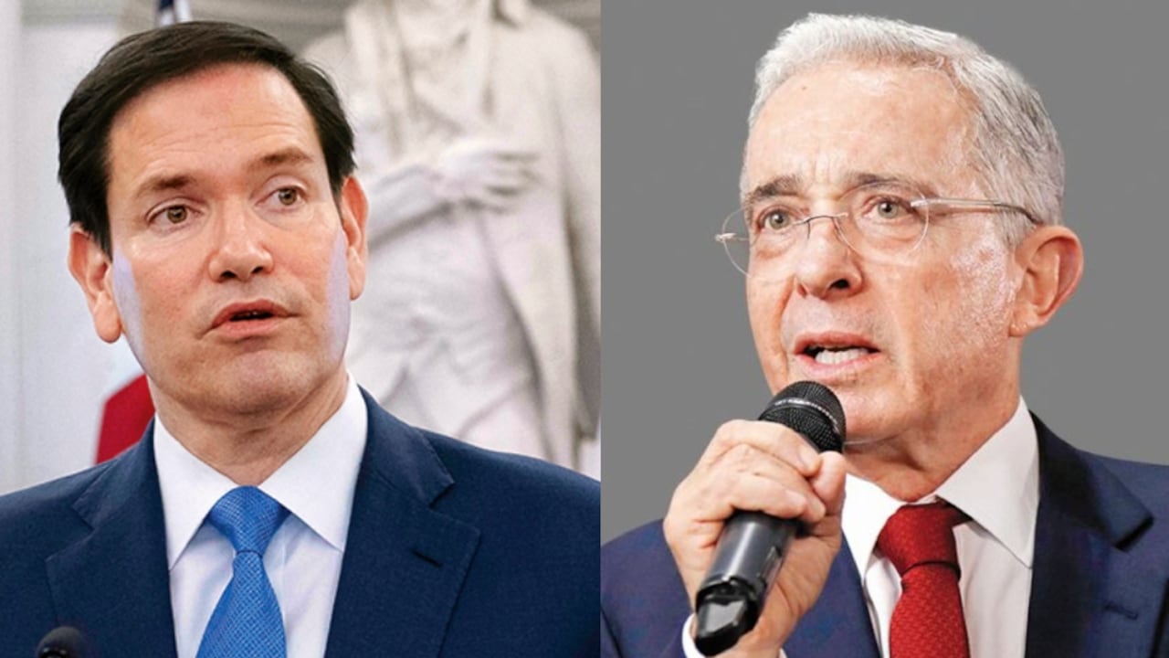 Marco Rubio y Álvaro Uribe.