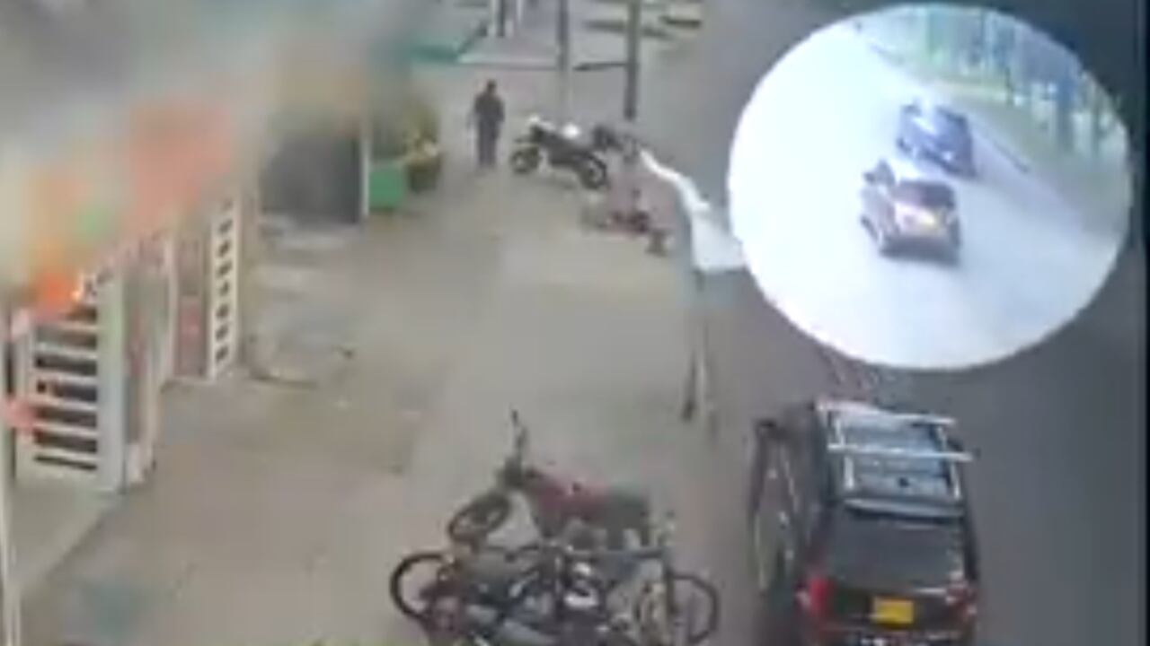 Este fue el carro que estuvo cerca del parque en el que le dispararon al senador.