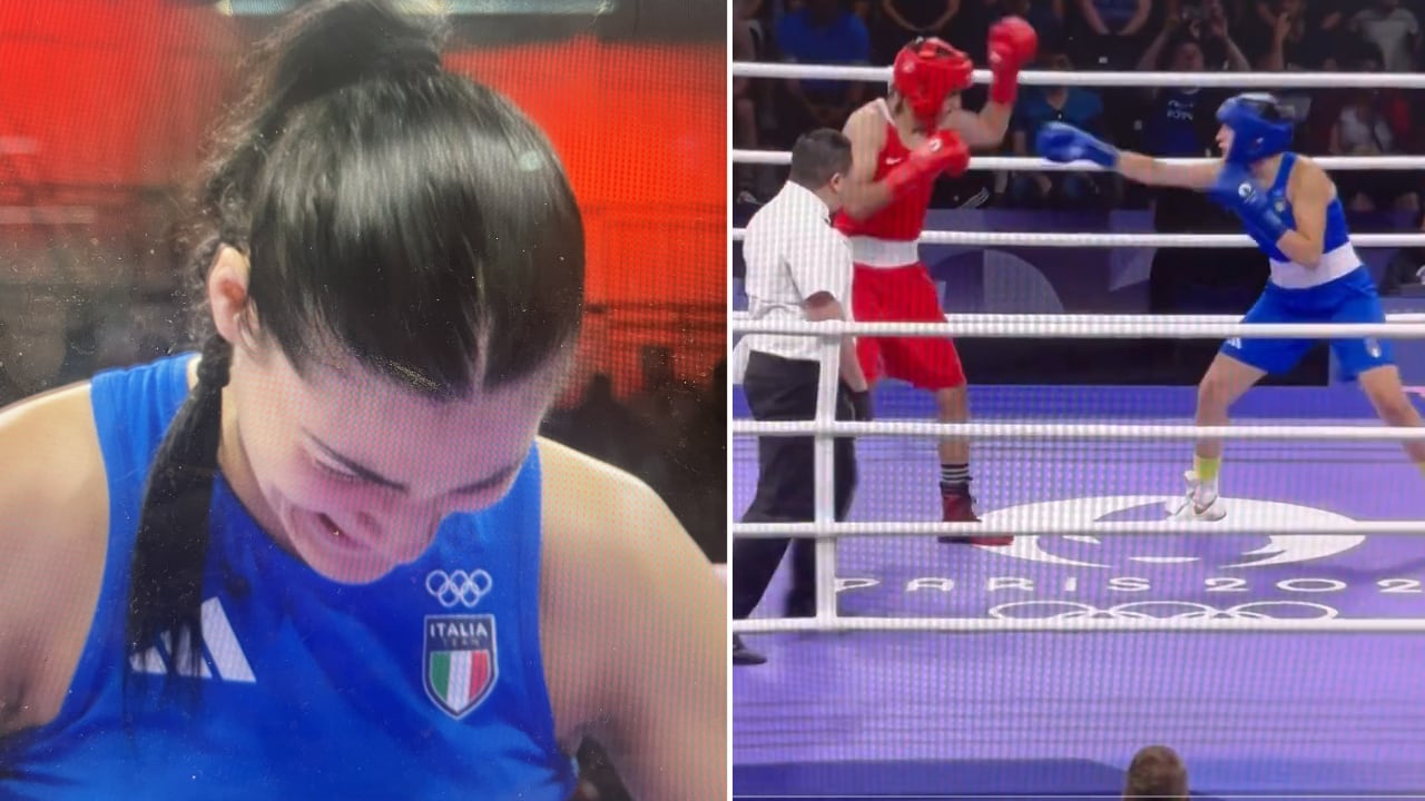 Angela Carini, boxeadora italiana, rompió en llanto tras retirarse de los Juegos Olímpicos