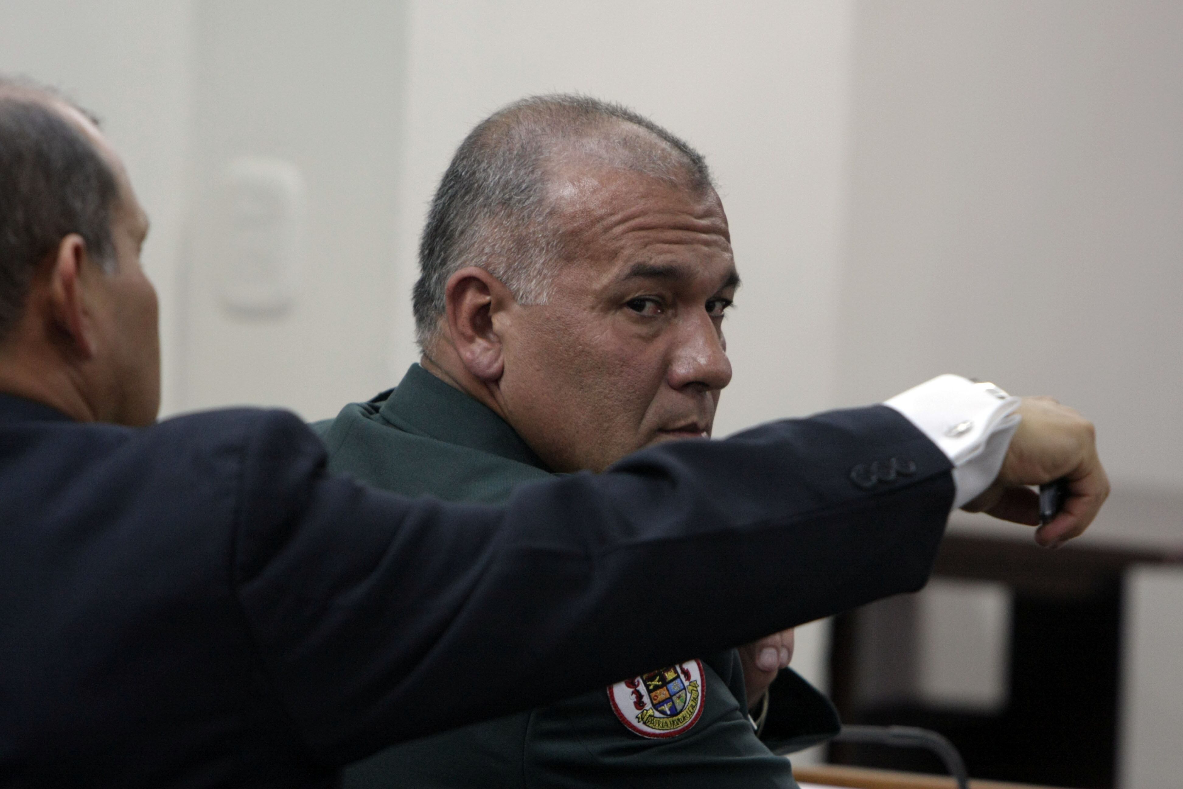 Audiencia al coronel Publio Hernán Mejía, procesado por presuntas alianzas con paramilitares, para cometer falsos positivos cuando fue comandante del batallón de La Popa en Valledupar.