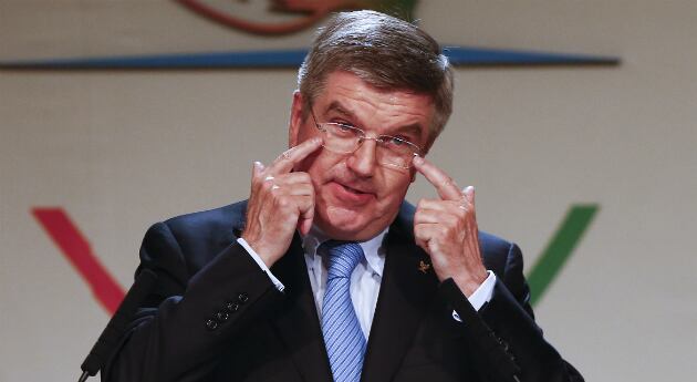 El alemán Thomas Bach,  presidente del COI.