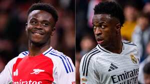 Bukayo Saka y Vinicius Jr, grandes figuras del duelo entre Arsenal y Real Madrid