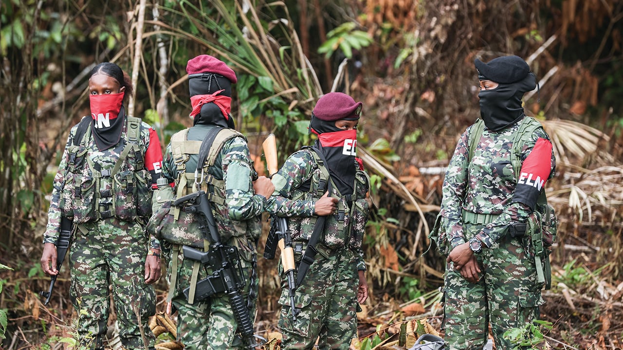 Guerrilleros del ELN.