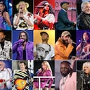 En esta combinación de fotografías músicos que se se han presentado en la serie Tiny Desk Concert de NPR, en la fila superior de izquierda a derecha Adele, Trey Anastasio, Bono, Andra Day, Dua Lipa, Billie Eilish, H.E.R., Booker T. Jones, Tom Jones, segunda fila de izquierda a derecha, Juanes, Juvenile, Alicia Keys, Lenny Kravitz, John Legend, Maluma, Mac Miller, Post Malone, Olivia Rodrigo, fila inferior de izquierda a derecha, Ed Sheeran, Sam Smith, Mavis Staples, Chris Stapleton, Yusuf/Cat Stevens, Harry Styles, Taylor Swift, T-Pain y Lucinda Williams. (Foto AP)