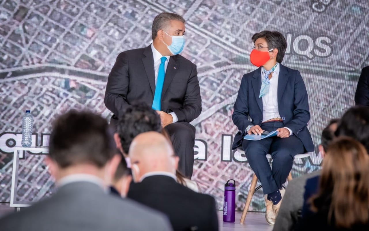 Alcaldesa Claudia López y Presidente Iván Duque se vuelven a encontrar luego de meses de distanciamiento.