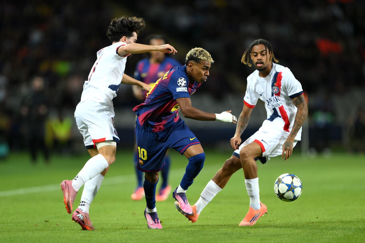 Lamine Yamal brilló con Barcelona, pero no le alcanzó ante PSG por Champions League