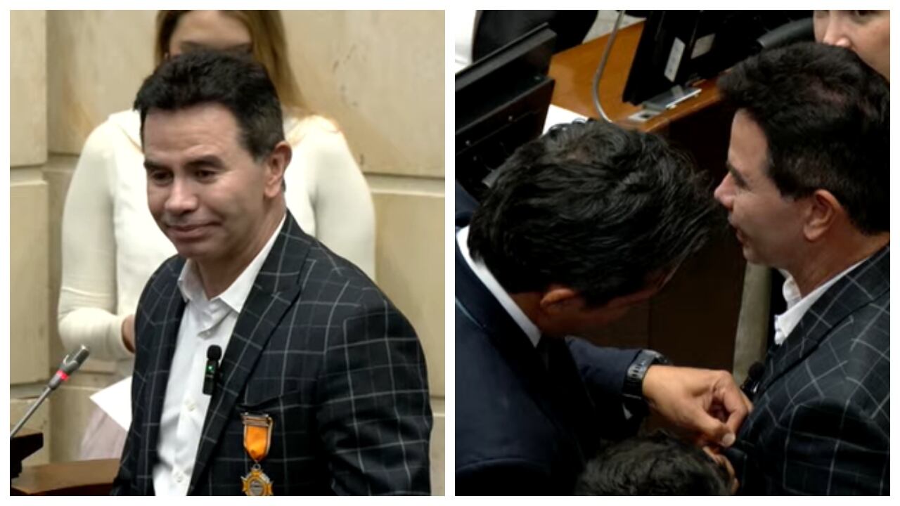 Jhonny Rivera fue condecorado por el Senado de la República.