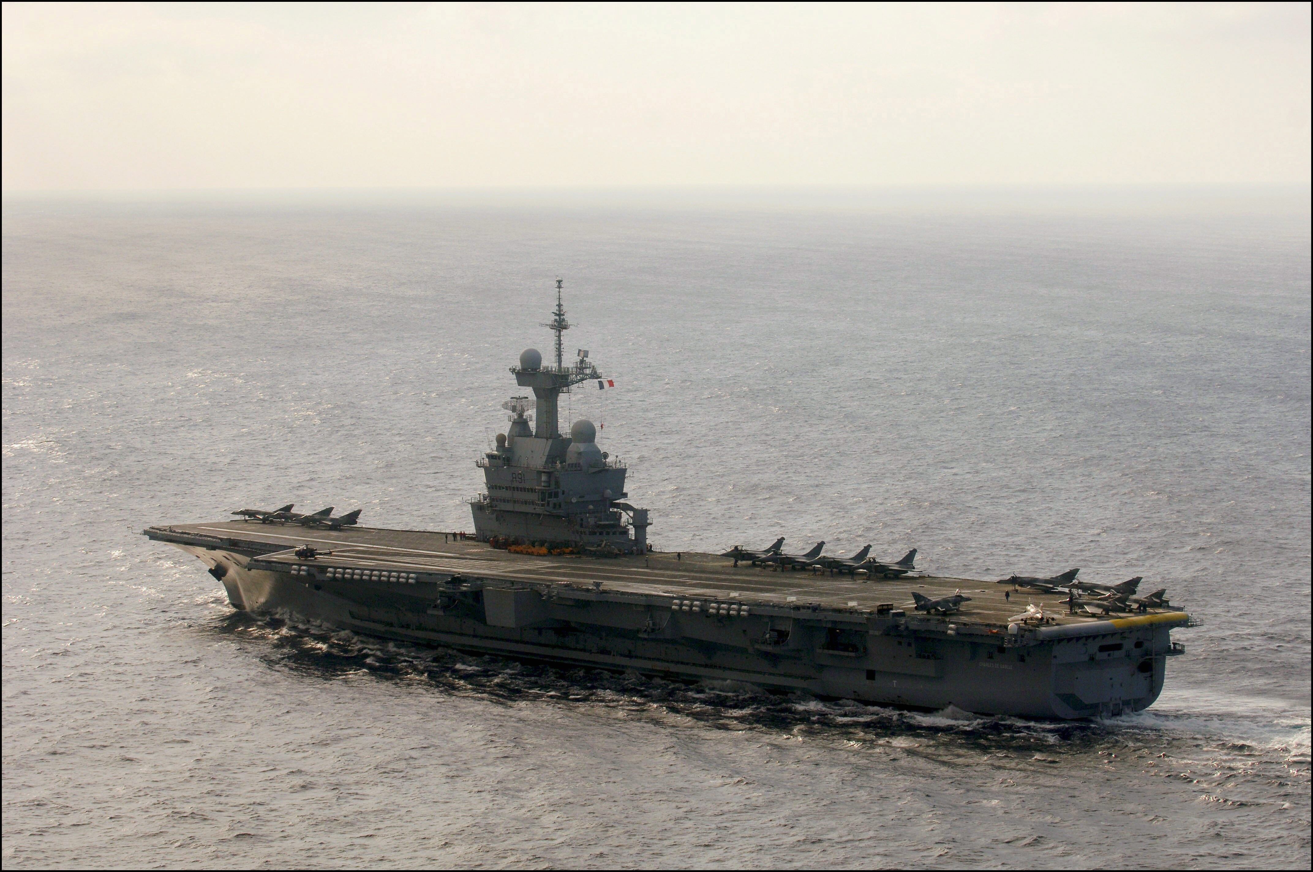 Portaviones Charles de Gaulle.