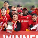 El colombiano fue protagonista en la celebración del cuadro inglés.