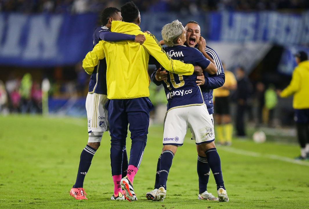 Leonardo Castro abrió la cuenta para Millonarios en el duelo ante Nacional.