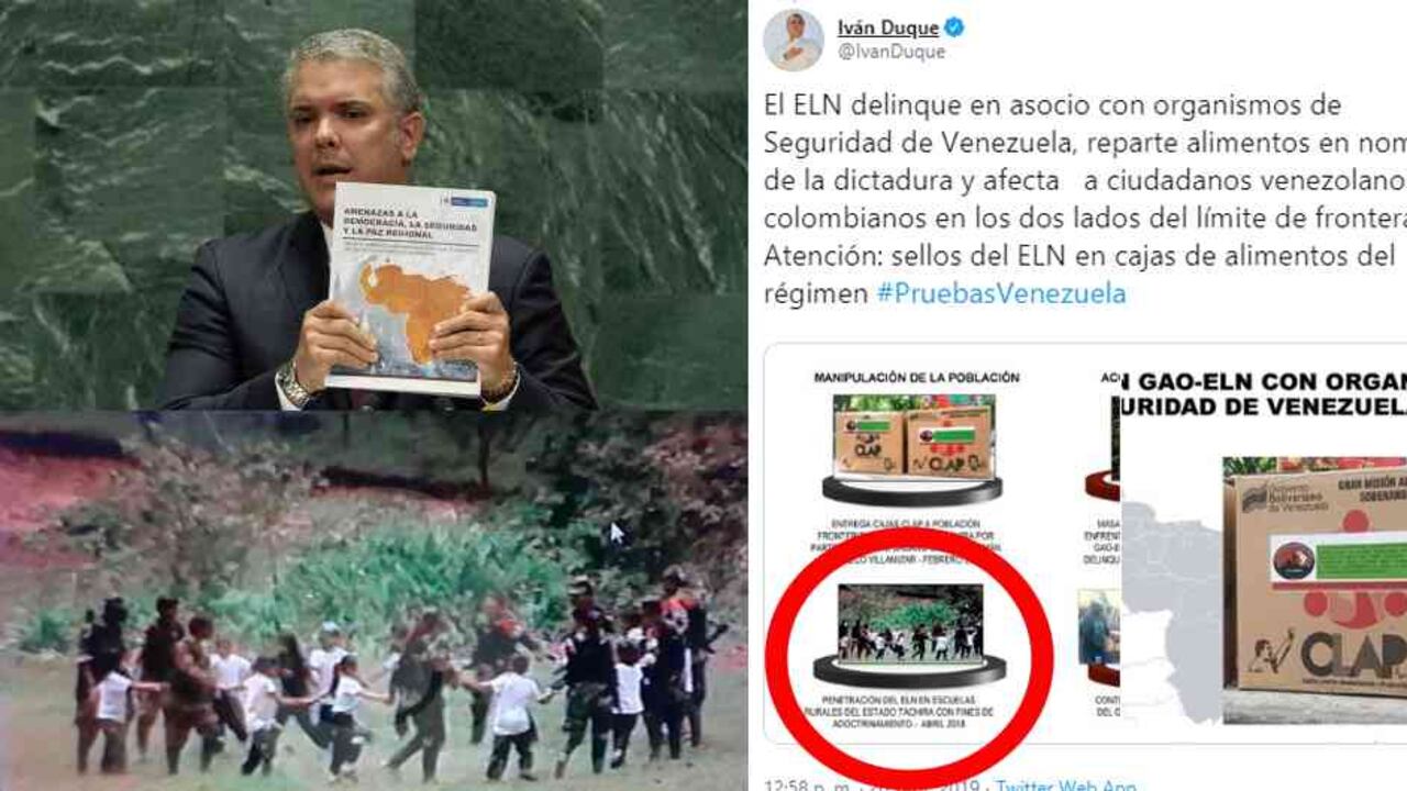 El presidente Iván Duque se refirió al dosier que le entregó a Naciones Unidas sobre los nexos de grupos ilegales colombianos con el gobierno venezolano.