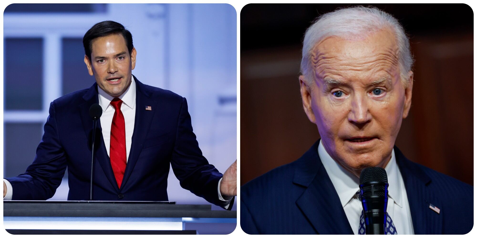 Marco Rubio y Joe Biden