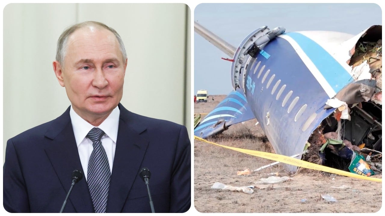 El presidente de Rusia, Vladimir Putin, ha pedido perdón a su homologo azerí, Ilham Aliyev, porque el siniestro del avión Embraer 109 de Azerbaijan Airlines ocurrió en territorio rus