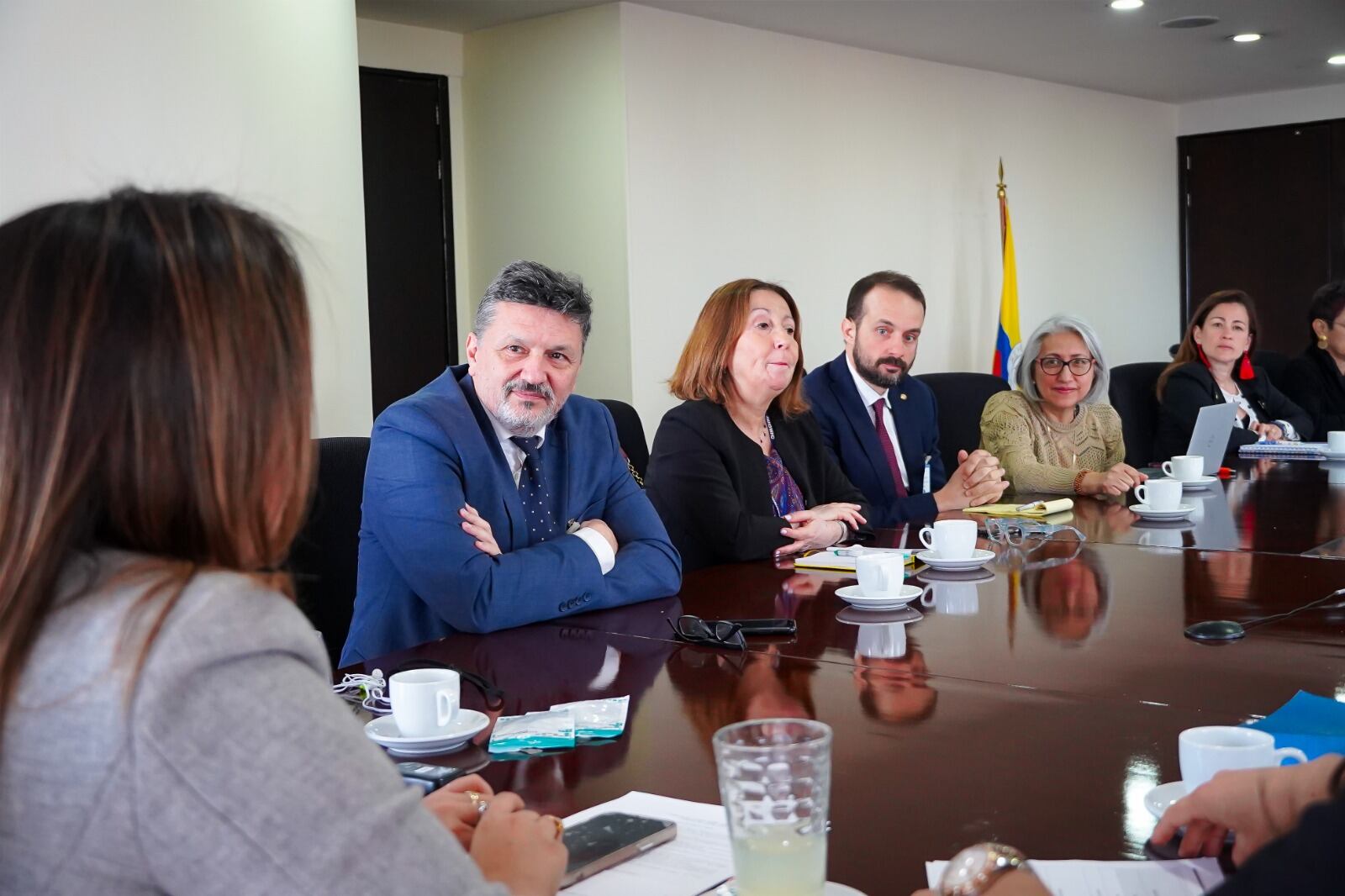 Reunión con la delegación de la OMS.