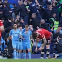 Kevin De Bruyne se fue de doblete en el derby de Manchester