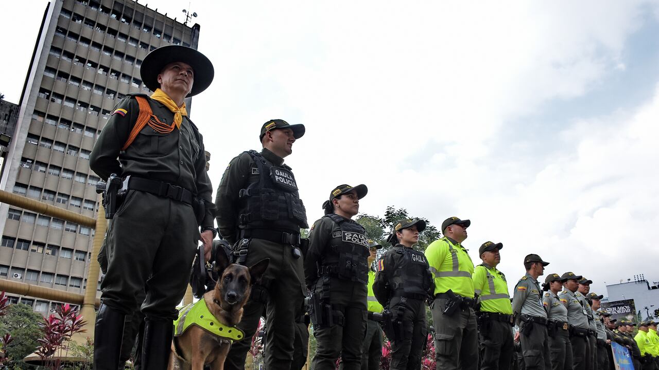Escuadrón anti pólvora de la policía metropolitana de Cali