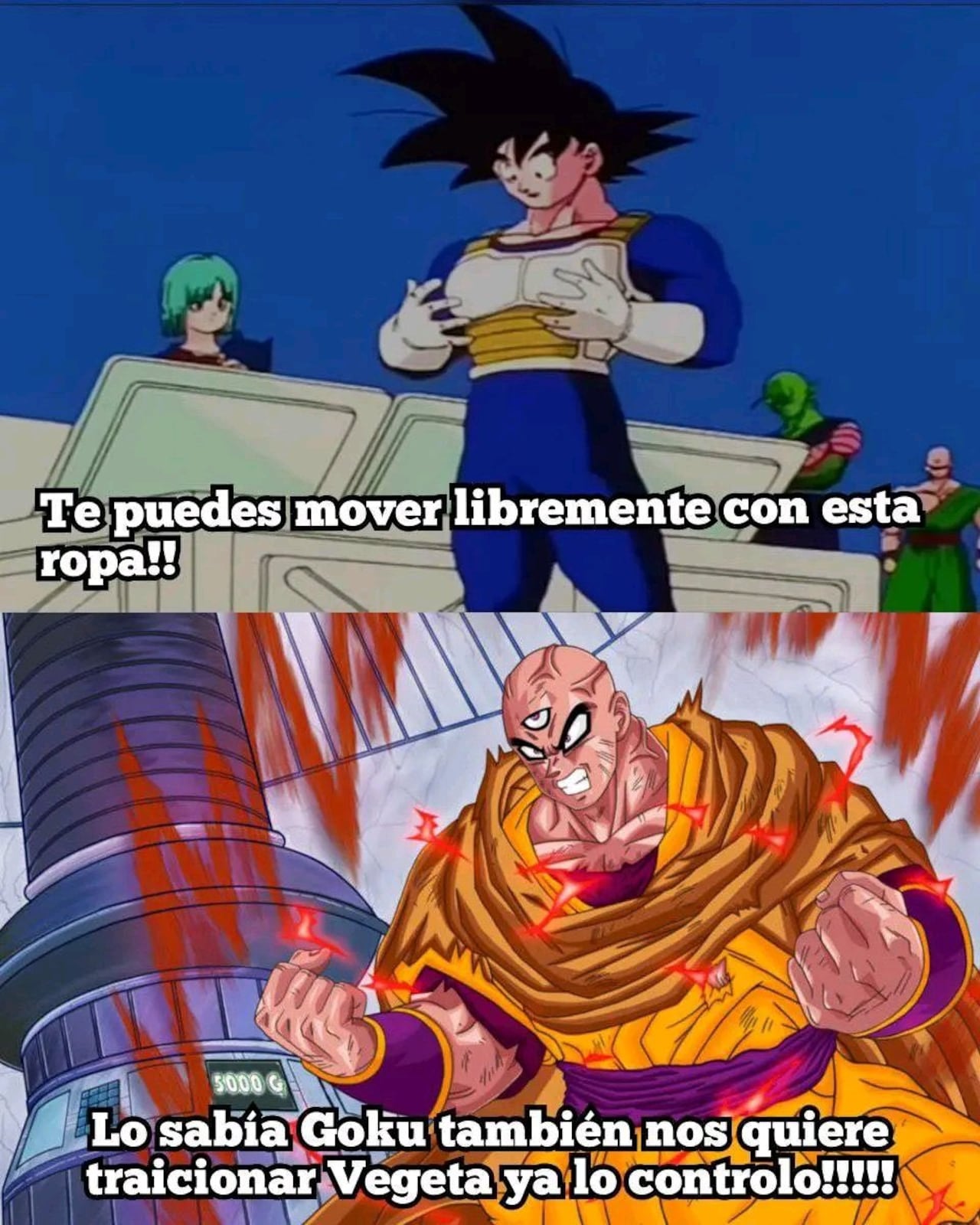 Los memes que destacan la desconfianza de Ten Shin Han hacia Vegeta surgieron tras el lanzamiento del videojuego Dragon Ball: Sparking! ZERO, que llevó a muchos a revisar las viejas sagas.
