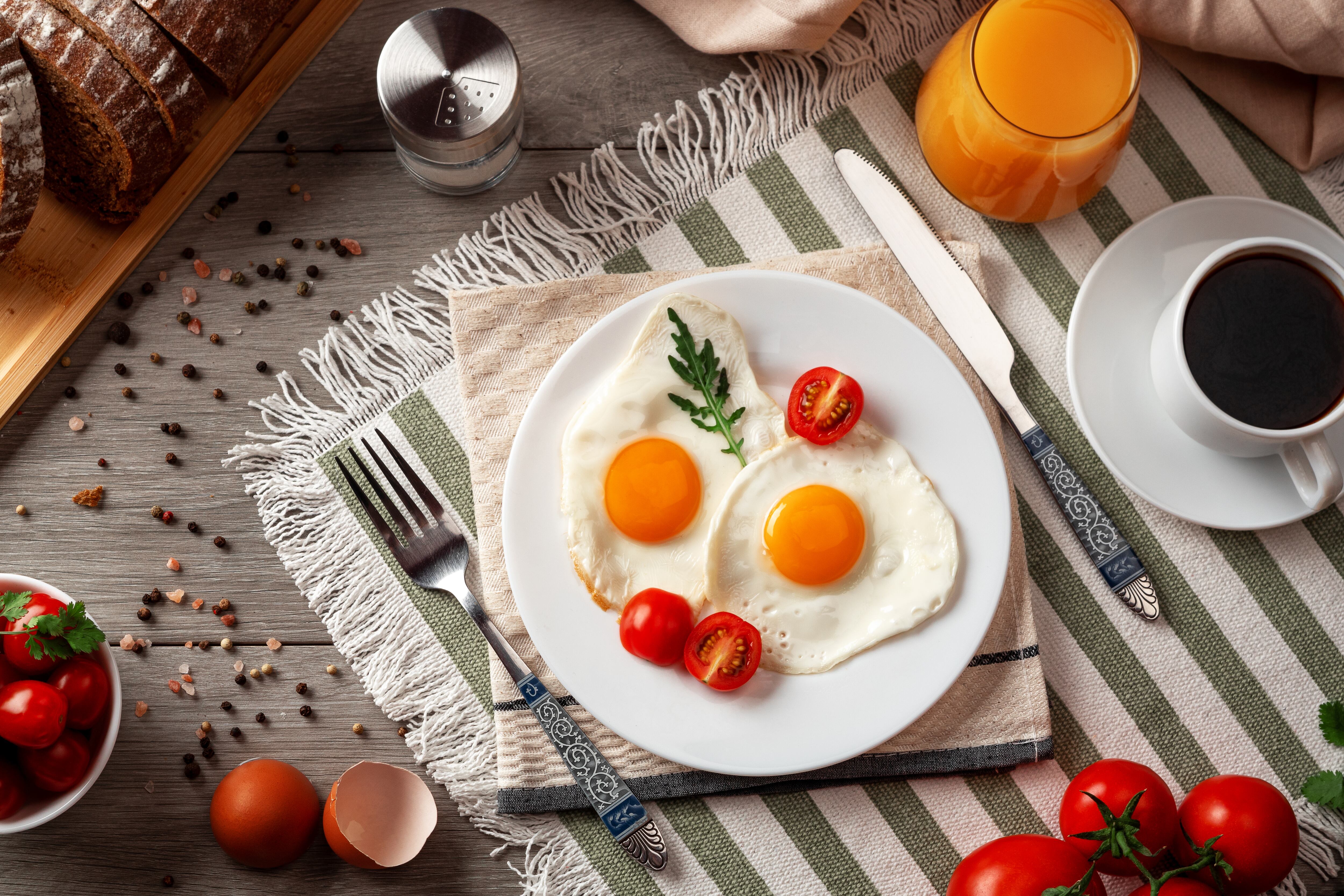 Huevos fritos sin calorías