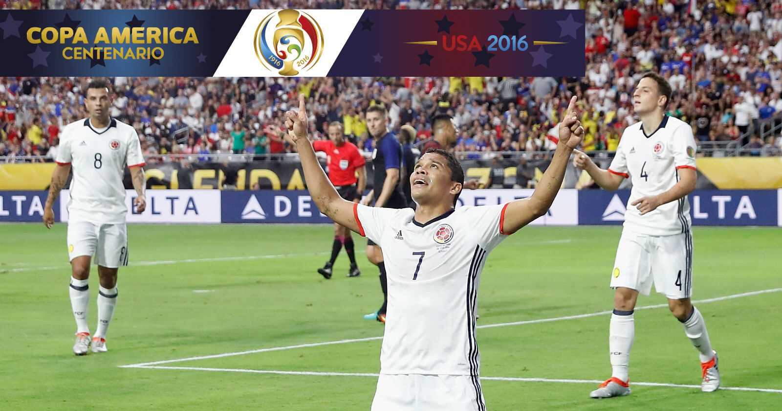 Carlos Bacca anotó el gol de la ventaja parcial de Colombia ante Estados Unidos. Es el segundo en su cuenta personal en la Copa América Centenario.