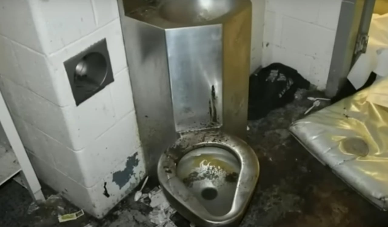 Así lucía la cárcel del condado de Fulton en Georgia, en la que murió un preso por falta de higiene