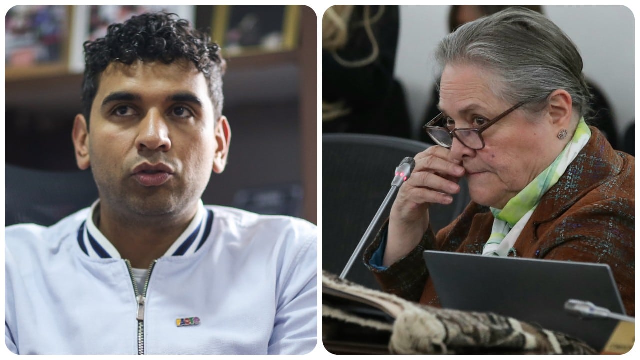 David Racero y Clara López.