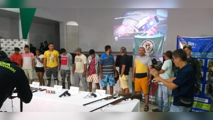 Estos son los 11 capturados.