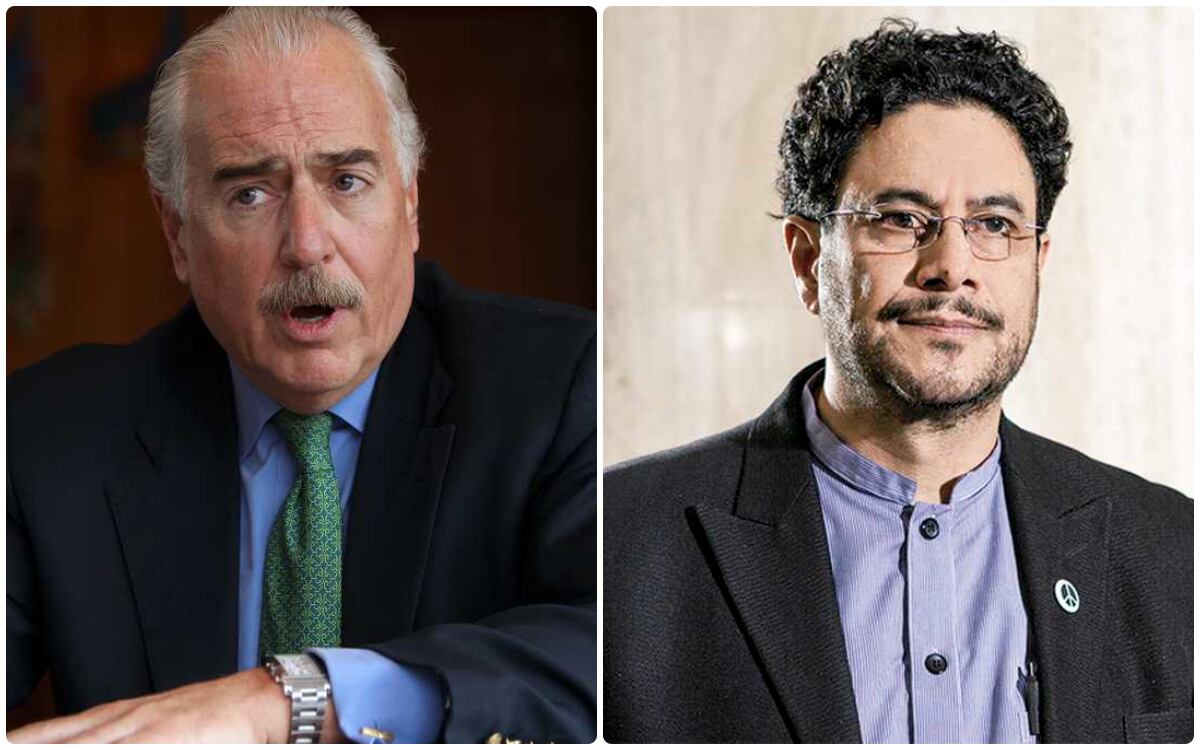 El expresidente Andrés Pastrana y el senador Iván Cepeda.