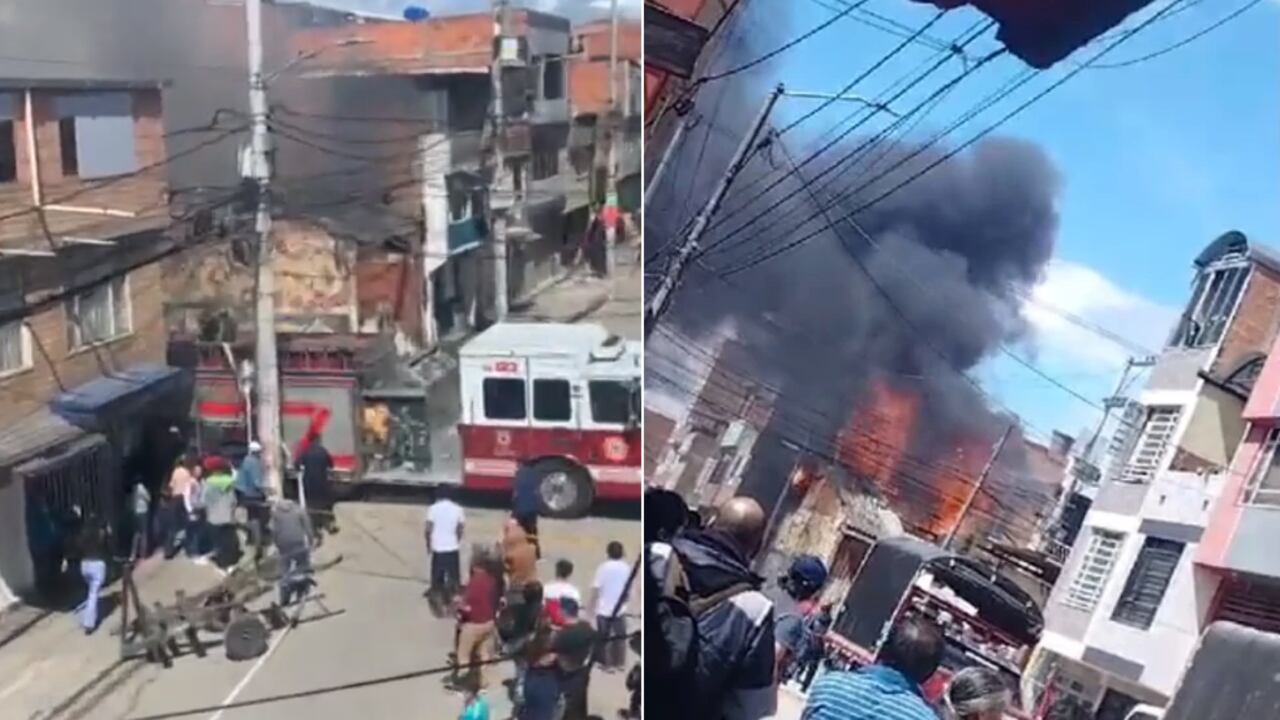Algunas viviendas se vieron afectadas tras el incendio en la localidad.