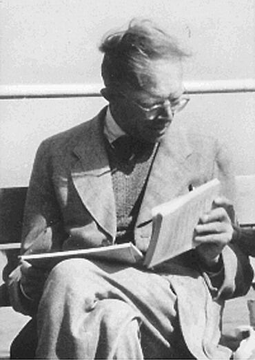 Winfried Otto Schumann on a United States Marine troop carrier during the Atlantic crossing to the United States, 1947 (information from Wolfgang Schumann, Munich, courtesy of Historisches Archiv, Technische Universität München, Munich, Germany).