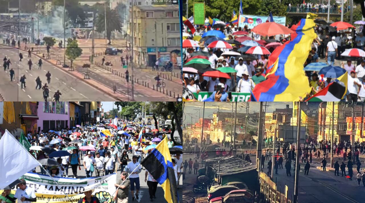 Movilizaciones y afectaciones en Colombia en el marco del paro nacional.