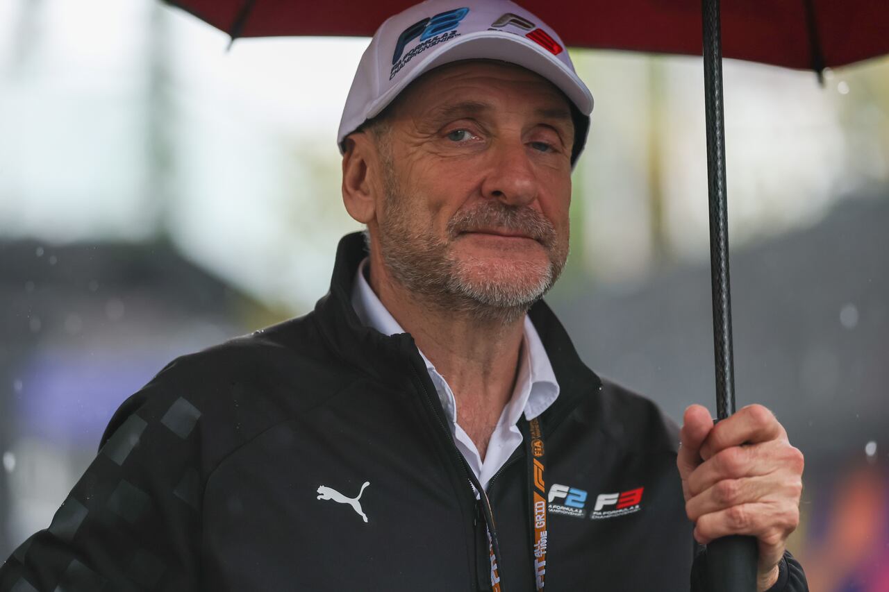 Bruno Michel, presente en Albert Park bajo el aguacero que pbligó a cancelar la carrera.