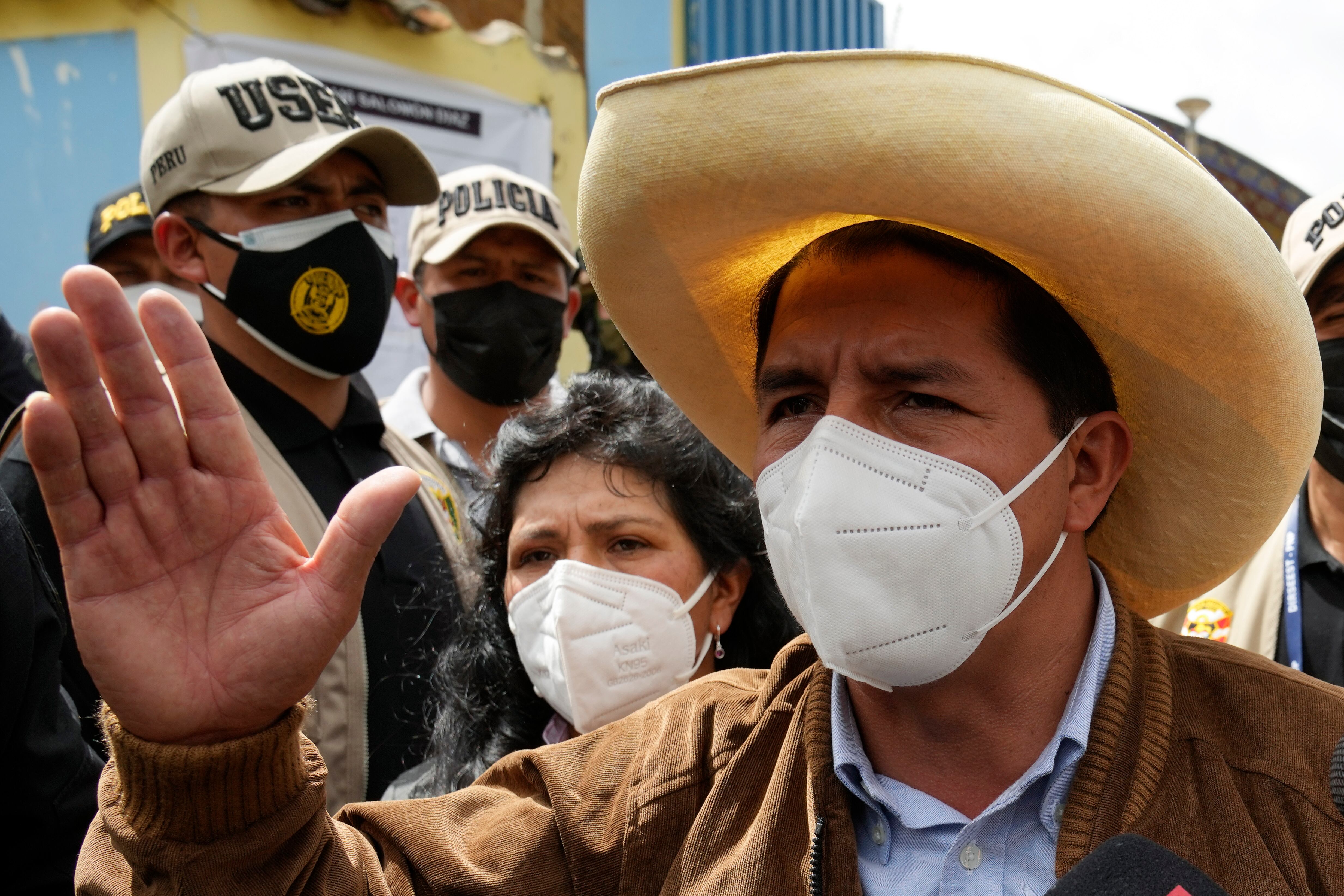 Pedro Castillo, candidato presidencial. (AP Photo/Martin Mejia)