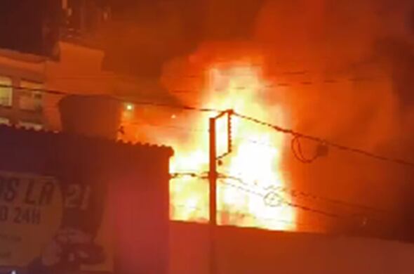 El lugar donde inició la conflagración quedó totalmente destruido.