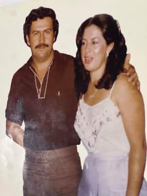 Pablo Escobar y su hermana, Alba Marina Escobar.
