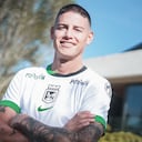 James Rodríguez luciendo la camiseta visitante de Atlético Nacional